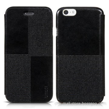 HOCO Crystal Series Crazy Horse Texture Retro PU Leather Phone Case for iPhone 6 Case 4.7 inch